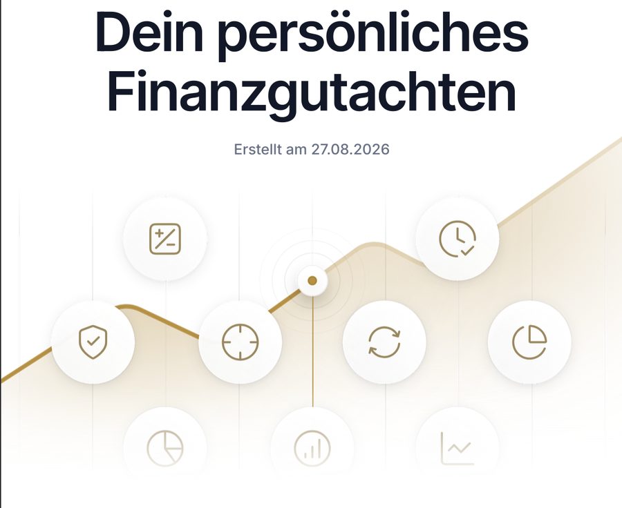 Deckblatt des persönlichen Finanzgutachtens